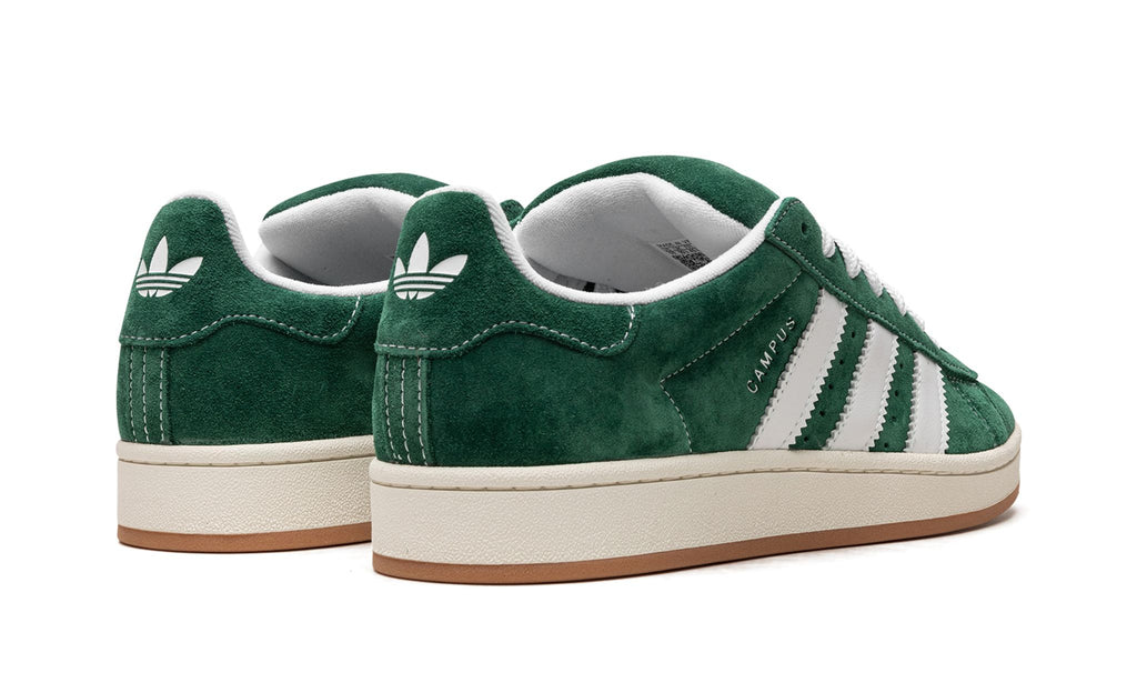 Talons des adidas Campus 00s vert foncé avec trèfle blanc
