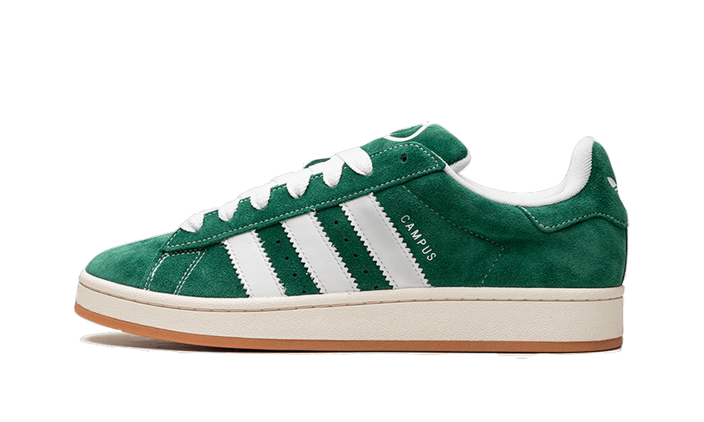 adidas Campus 00s vert foncé et blanc vue de profil
