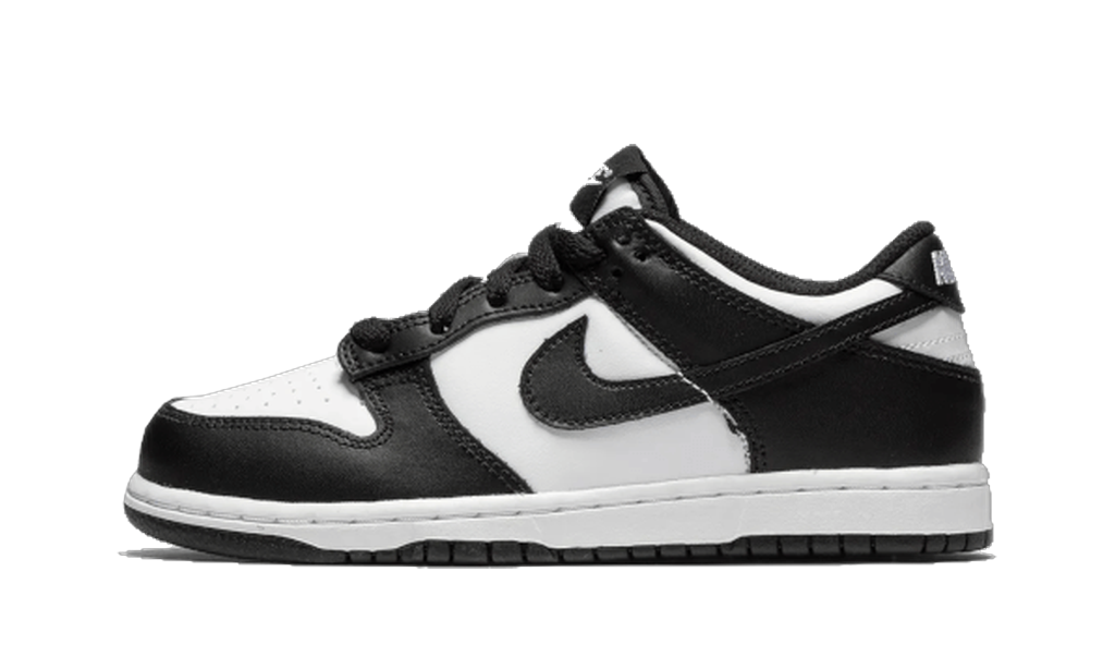 Nike Dunk Low Panda noire et blanche vue de profil