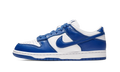 Nike Dunk Low Kentucky bleu royal et blanc, vue de profil
