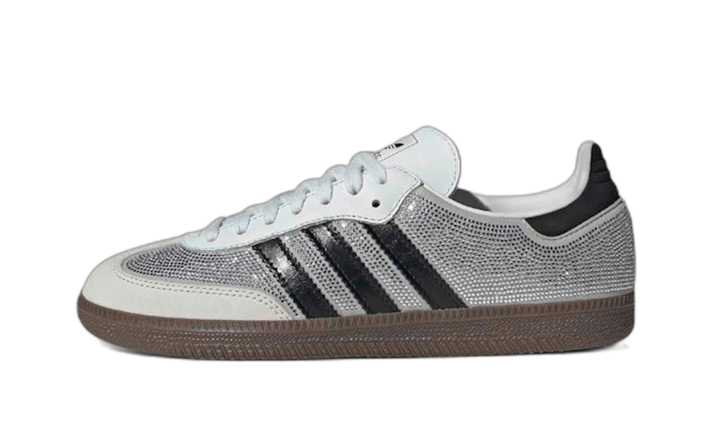 adidas Samba OG Rhinestone grise à strass, vue de profil