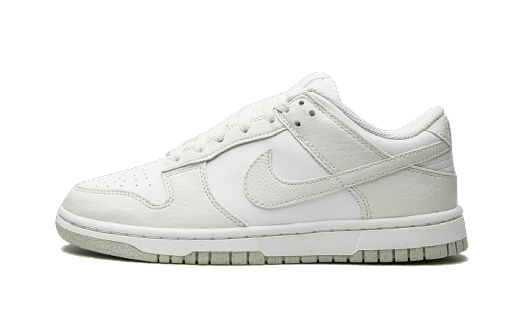 Nike Dunk Low White Mint vue de profil, blanc et vert menthe