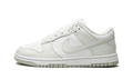 Nike Dunk Low White Mint vue de profil, blanc et vert menthe
