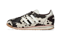 adidas SL 72 OG motif vache vue de profil, bandes crème, semelle caramel