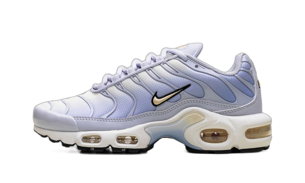 Nike Air Max Plus Daybreak vue de profil, dégradé blanc et lilas