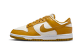 Nike Dunk Low crème et moutarde vue de profil