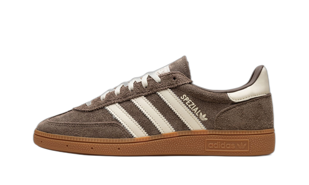 adidas Handball Spezial Earth Strata brune, vue de profil, bandes crème