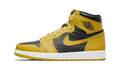 Jordan 1 Retro High Pollen jaune et noir, vue de profil