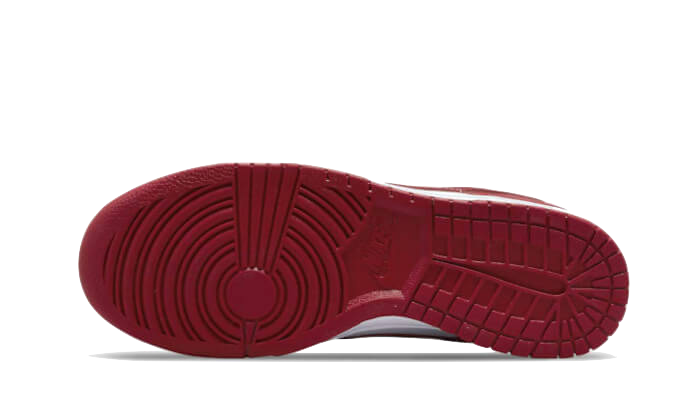 Semelle extérieure rouge de la Nike Dunk Low USC